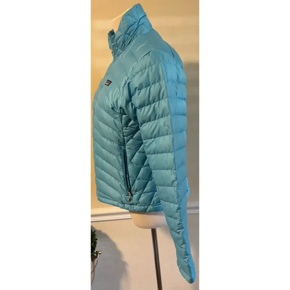 Patagonia Down Sweater Jacket in Robins Egg Blue Size S ~ Excellent